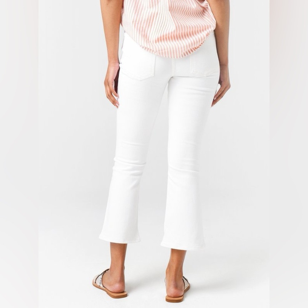 Citizens Of Humanity White Cropped Flare Jeans - Picture 2 of 4